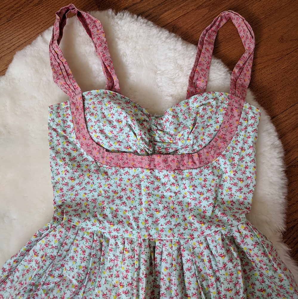 See copy listing 💋 Betsey Johnson ombre floral dress retro vintage - Picture 3 of 8